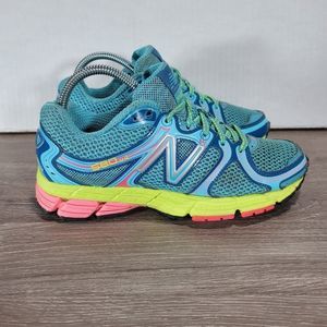 New Balance Womens 580 V4 W580BN4 Algae Blue Green Running Shoes Lace Up Sz 7 B